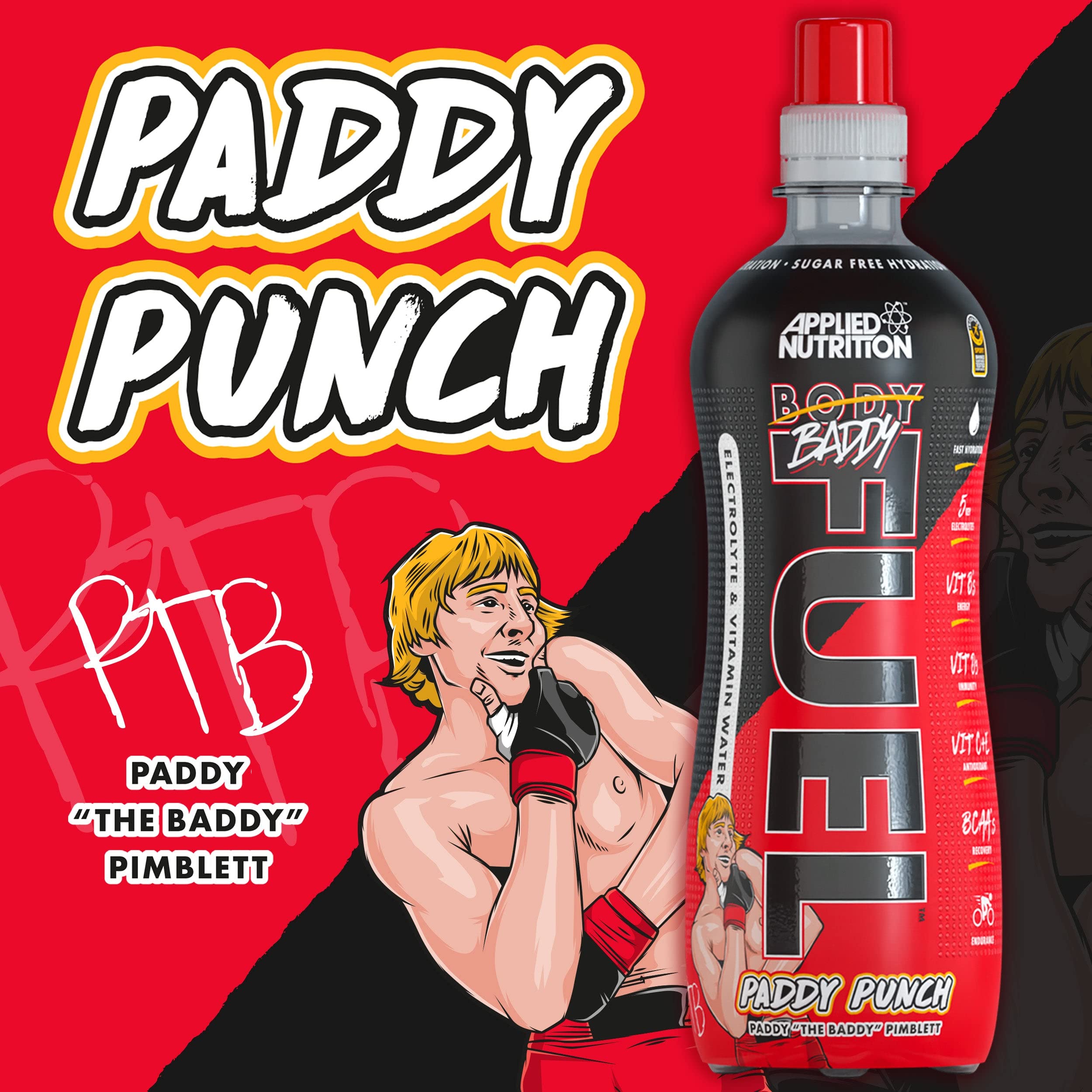Applied Nutrition Body Fuel Electrolyte Water - Hydration Drink with Essential Minerals, 12 Pack (500ml Each) | Perfect for Workouts, Sports & Daily Hydration