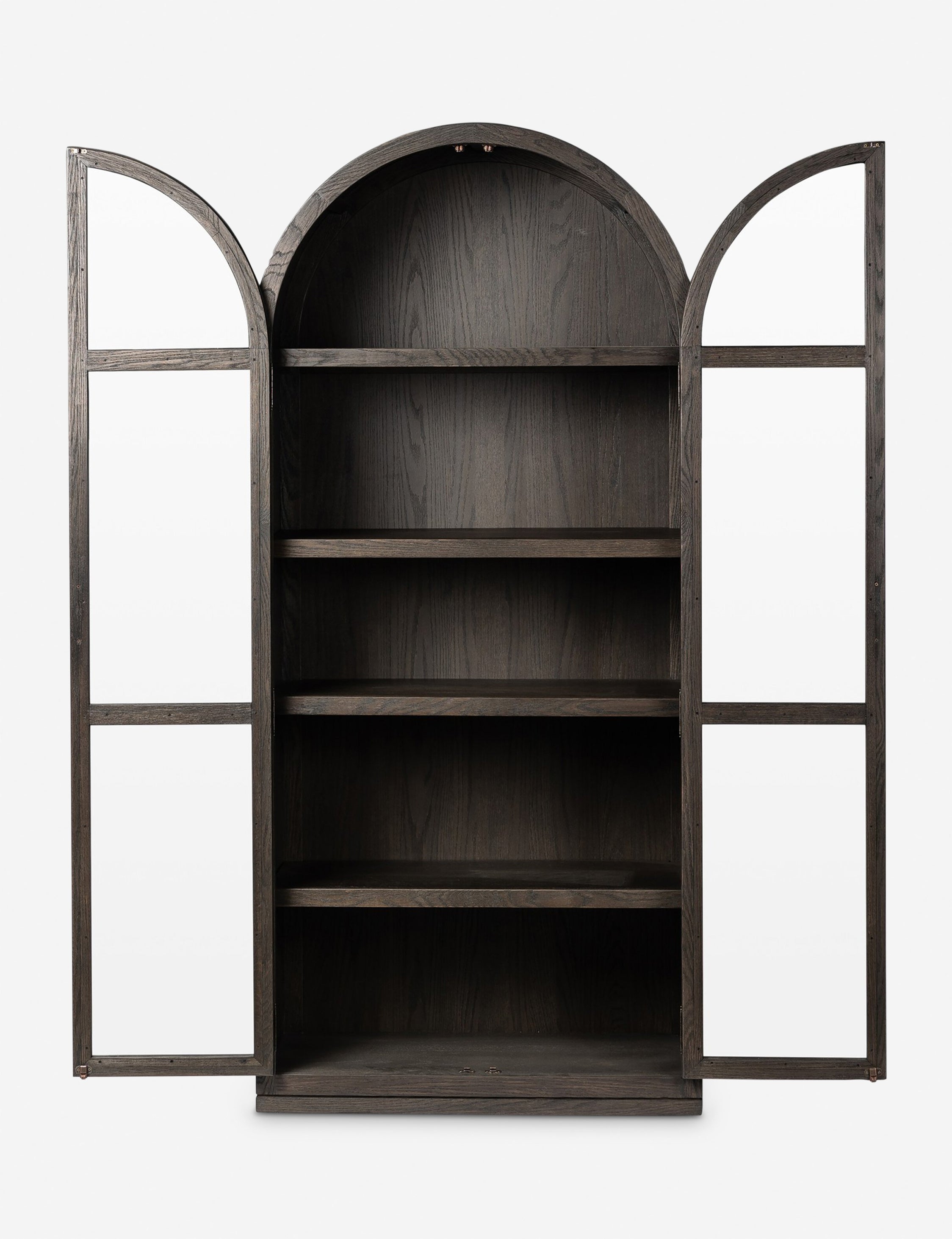 Stylish Capitola Curio Cabinet - Glass Display Case for Collectibles & Home Decor - Perfect for Living Room, Dining Room or Office Showcase