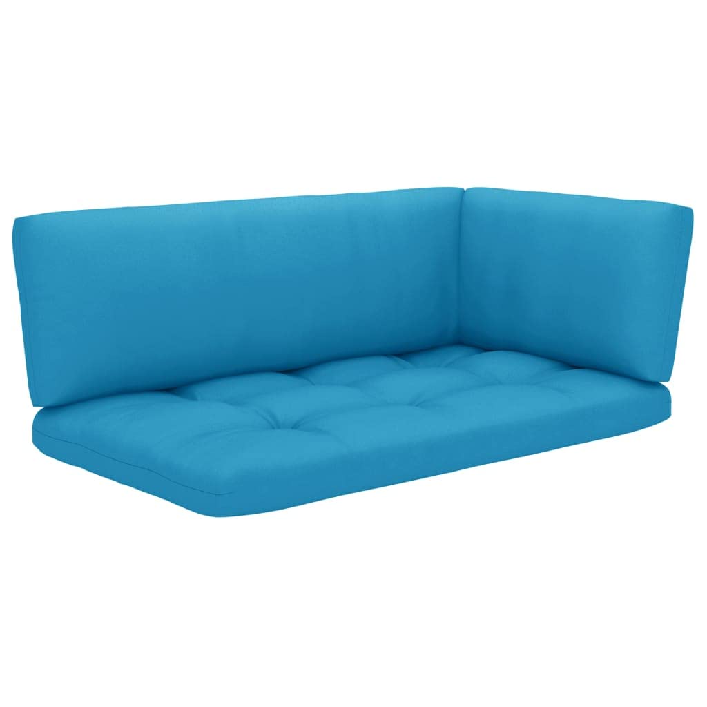 3-Piece All-Weather Outdoor Patio Cushion Set - Waterproof Sectional Sofa Seat & Back Cushions (40.6x22.8 Inch, Blue) for Garden, Deck, Poolside & Outdoor Lounge Furniture