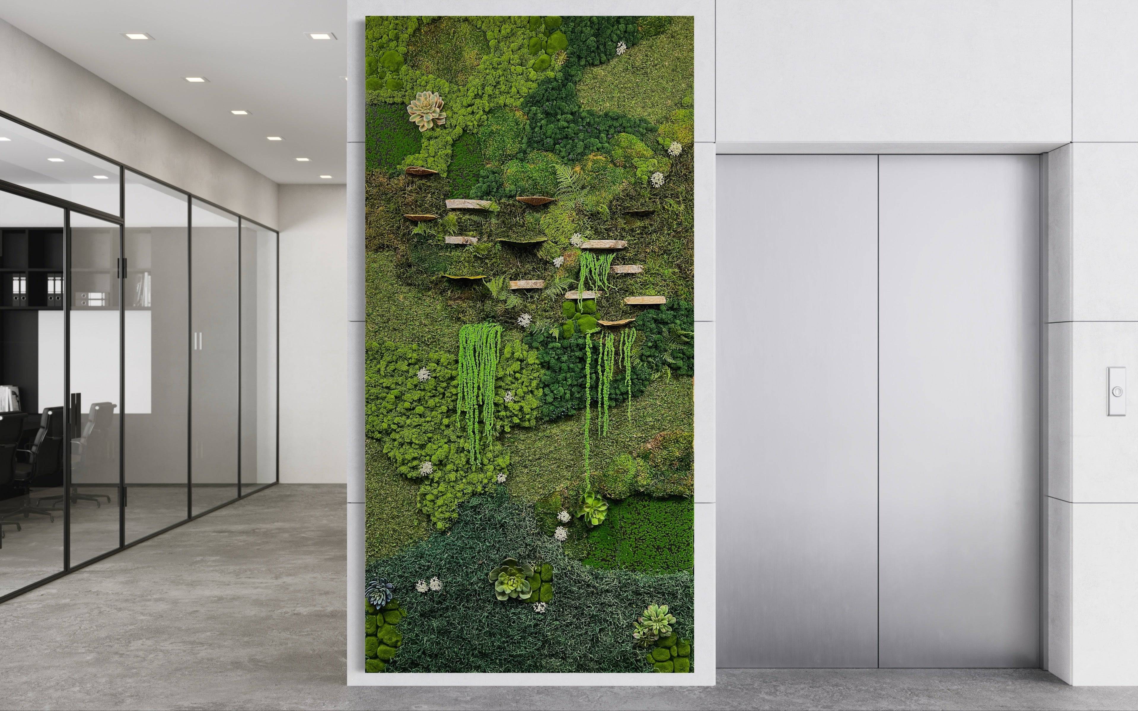 Eco-Friendly Moss Wall Art Panels - Natural Green Decor for Home & Office | Perfect for Living Rooms, Bedrooms & Indoor Gardens