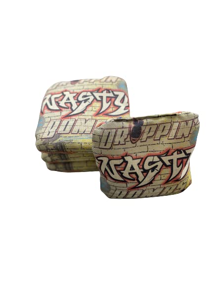 Premium Pro Series Cornhole Bags Set of 4 - Tournament Approved Bean Bags - 100% Handmade in USA - Perfect for Backyard Games, Tailgating & Competitive Play