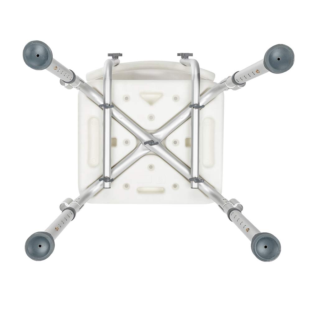 Adjustable Height Shower Chair with Backrest & Armrest - Safe Bathtub Transfer Bench for Elderly, Seniors, Adults, Handicapped & Pregnant Women | Non-Slip Bath Seat for Shower Safety & Mobility Assistance