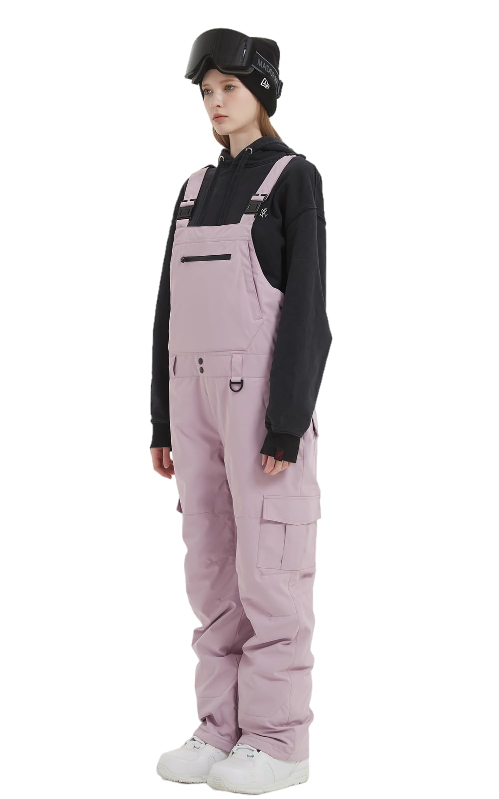**Men's & Women's Snow Bib Overalls - Adjustable Waterproof Ski Pants with Windproof Insulation for Warmth - Perfect for Skiing, Snowboarding & Winter Outdoor Activities**