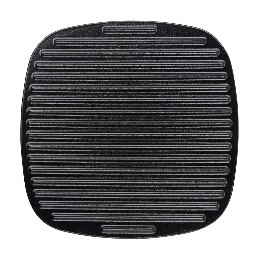 Jamie Oliver by Tefal 22x22cm Cast Iron Panini Press Grill - Perfect for Sandwiches, Paninis & Grilled Cheese at Home or Restaurant