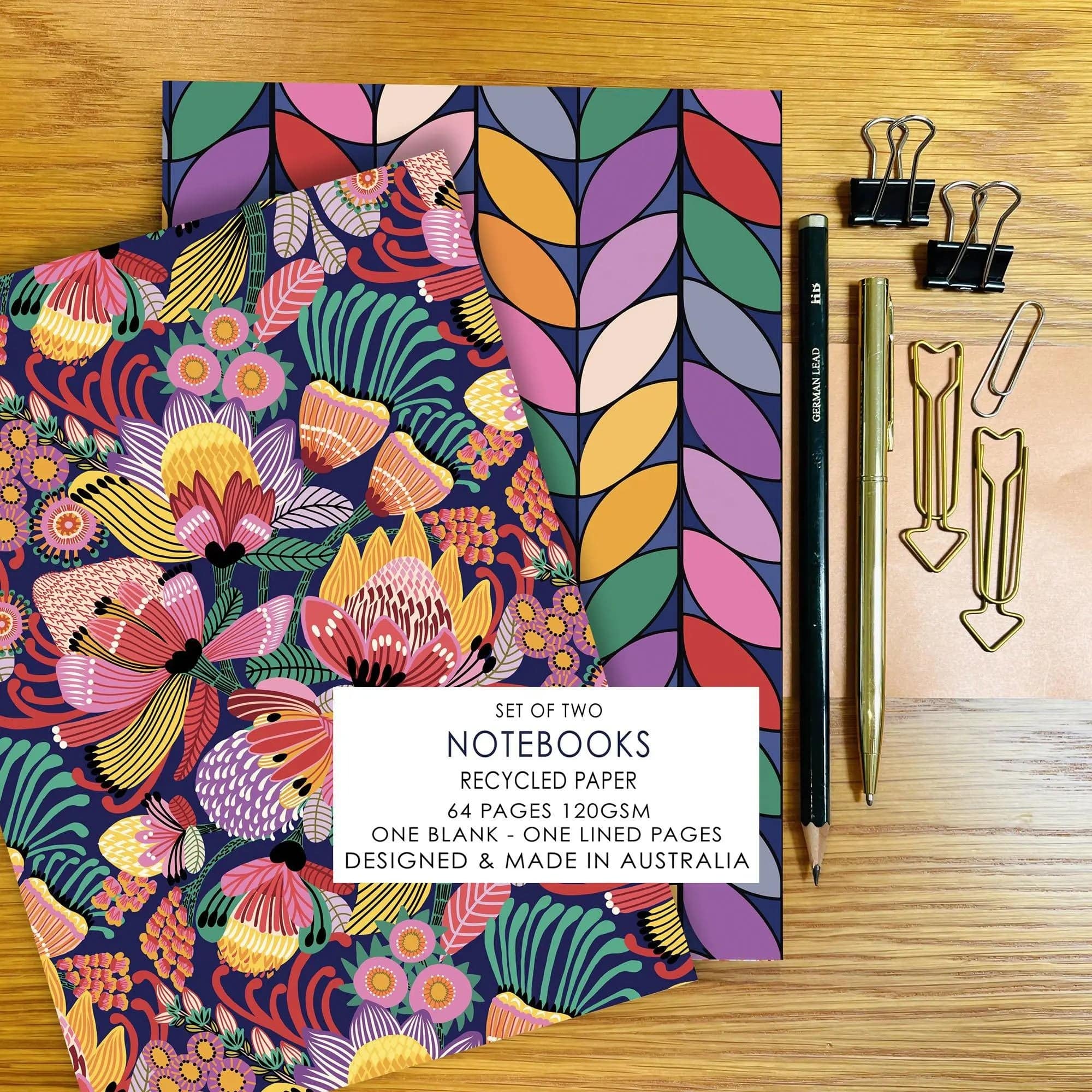 Premium A5 Notebook Set - Garden of Eden Design - Lined Journal for Writing, Note Taking & Sketching - Perfect for School, Office & Creative Projects