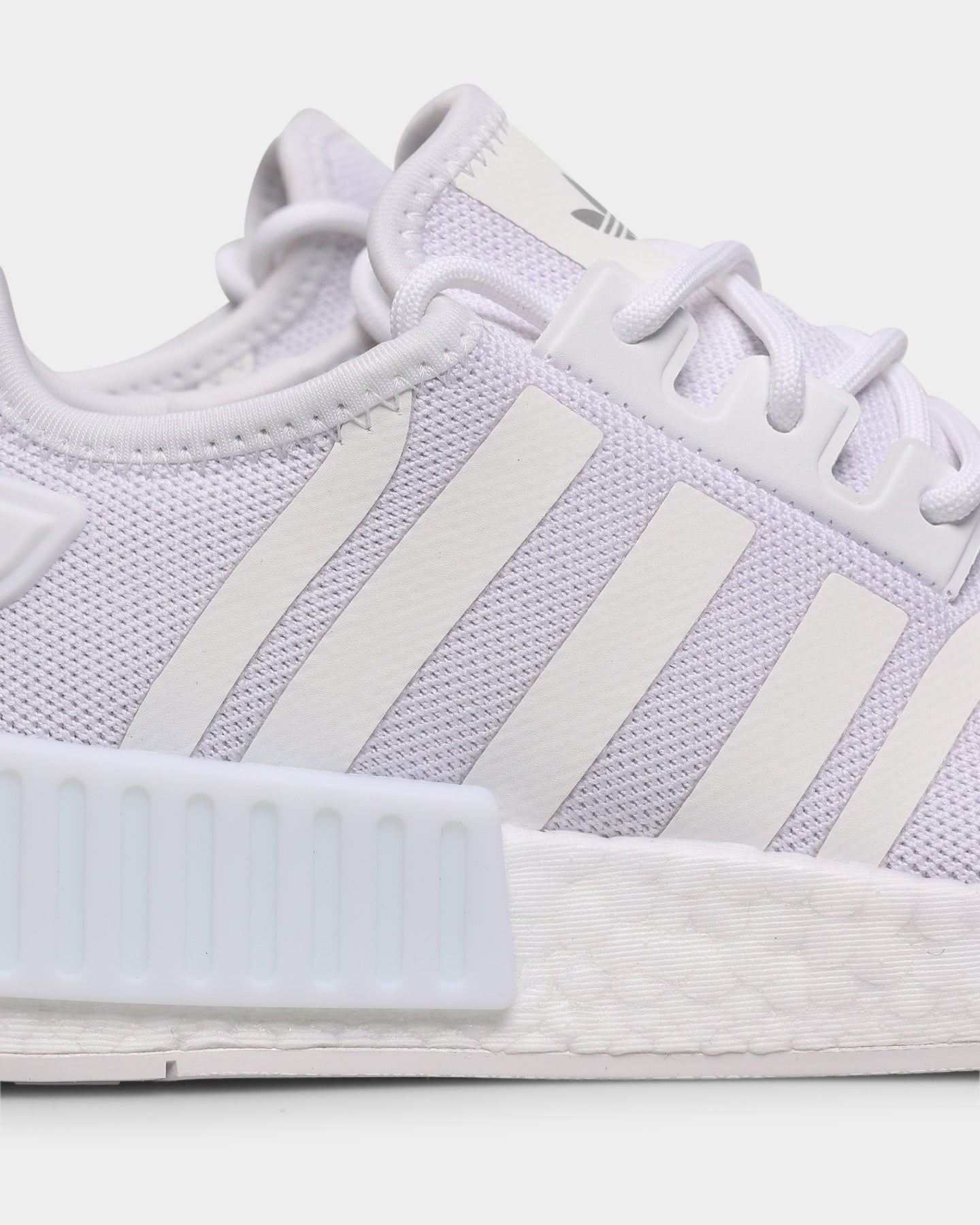 Adidas Women's NMD_R1 Primeblue Running Shoes - Cloud White/Silver Metallic - Lightweight Comfort for Jogging, Gym & Casual Wear