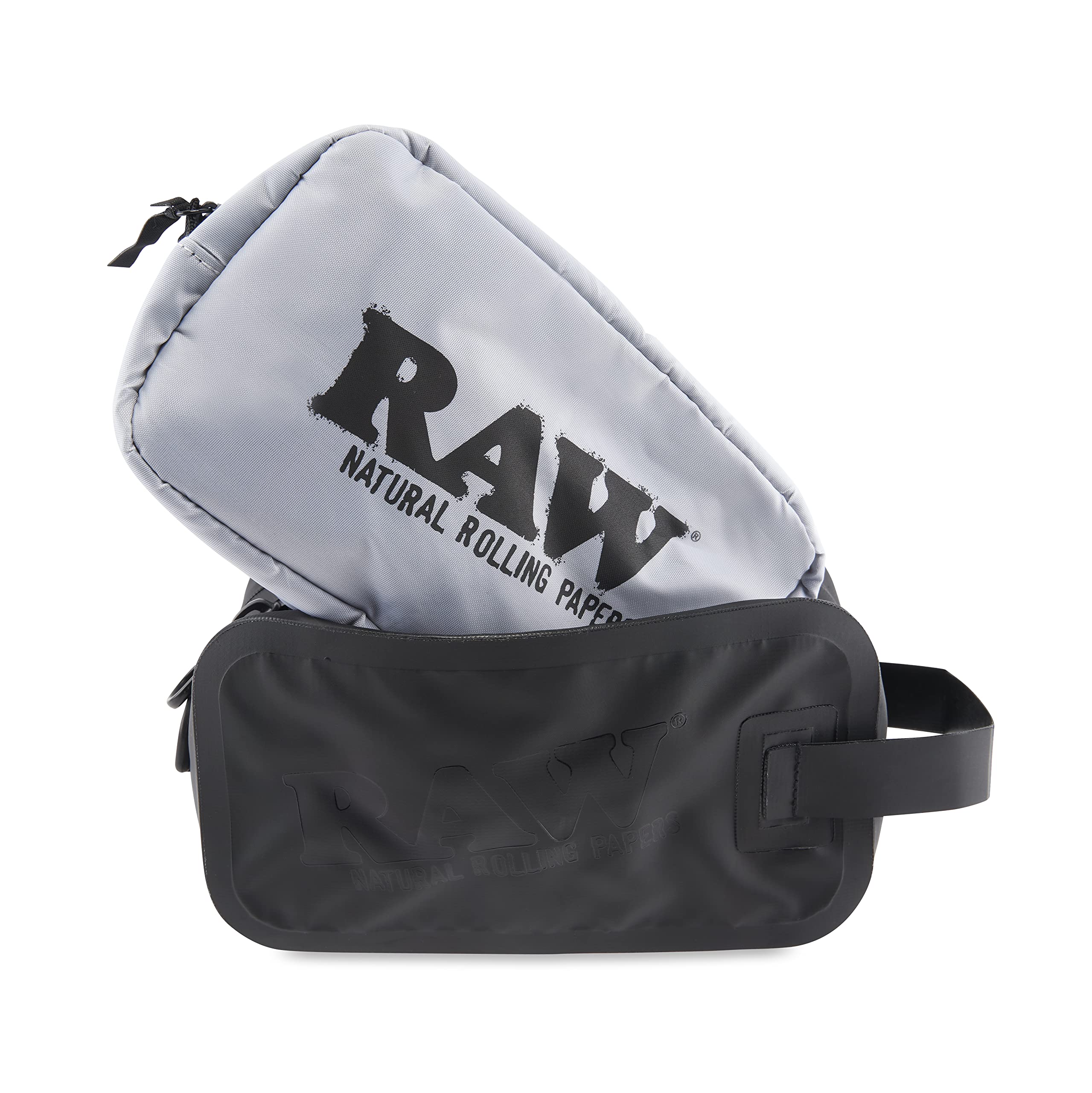 HB RAW Smell Proof Lockable Travel Bag - Odor Resistant Toiletry Bag with Padlock for Secure Storage | Perfect for Travel, Gym, and Outdoor Adventures
