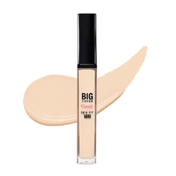 Etude House Big Cover Skin Fit Concealer Pro - Full Coverage, Long Lasting, Waterproof Concealer for Dark Circles, Blemishes & Acne - Perfect for Everyday Makeup & Photo Shoots