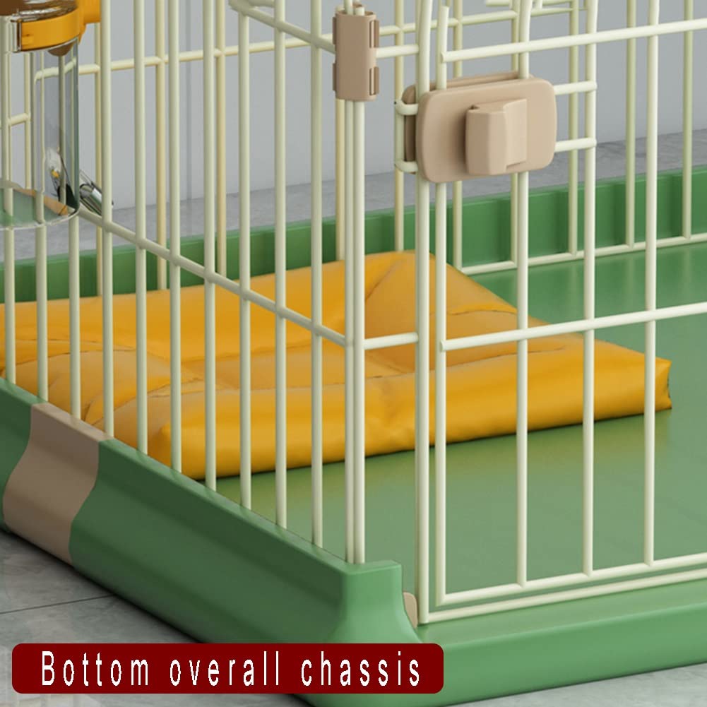 **Foldable Resin Dog Crate with Plastic Tray - 76x51x50cm Black Pet Kennel for Indoor & Outdoor Use - Ideal for Dogs, Cats, and Small Pets - Perfect for Travel, Training, and Home Safety**