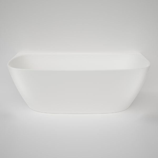 Caroma Contura II 1700mm Freestanding Back to Wall Bathtub in Matte White - Perfect for Modern Bathroom Renovations & Spa-Like Relaxation