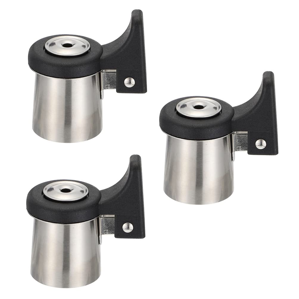 3-Piece Stainless Steel Kettle Whistle Replacement Nozzles - Loud Whistling Spout Pipe for Tea Kettles, Water Boiling Accessories - Perfect for Stovetop Tea Brewing & Kitchen Use