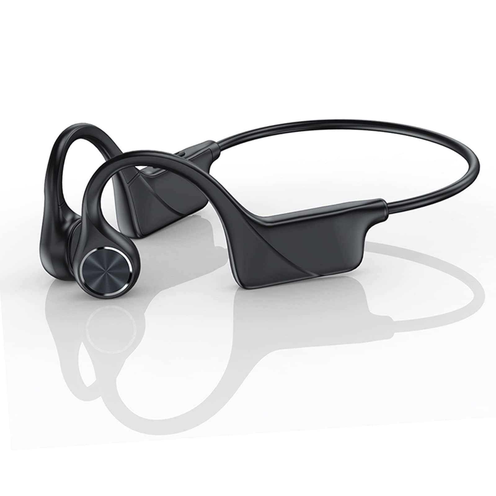 DG-06 Wireless Bone Conduction Headphones with Microphone - Bluetooth 5.0 Open-Ear Sport Headset for Running, Cycling & Workout - Sweatproof & Comfortable for All-Day Use