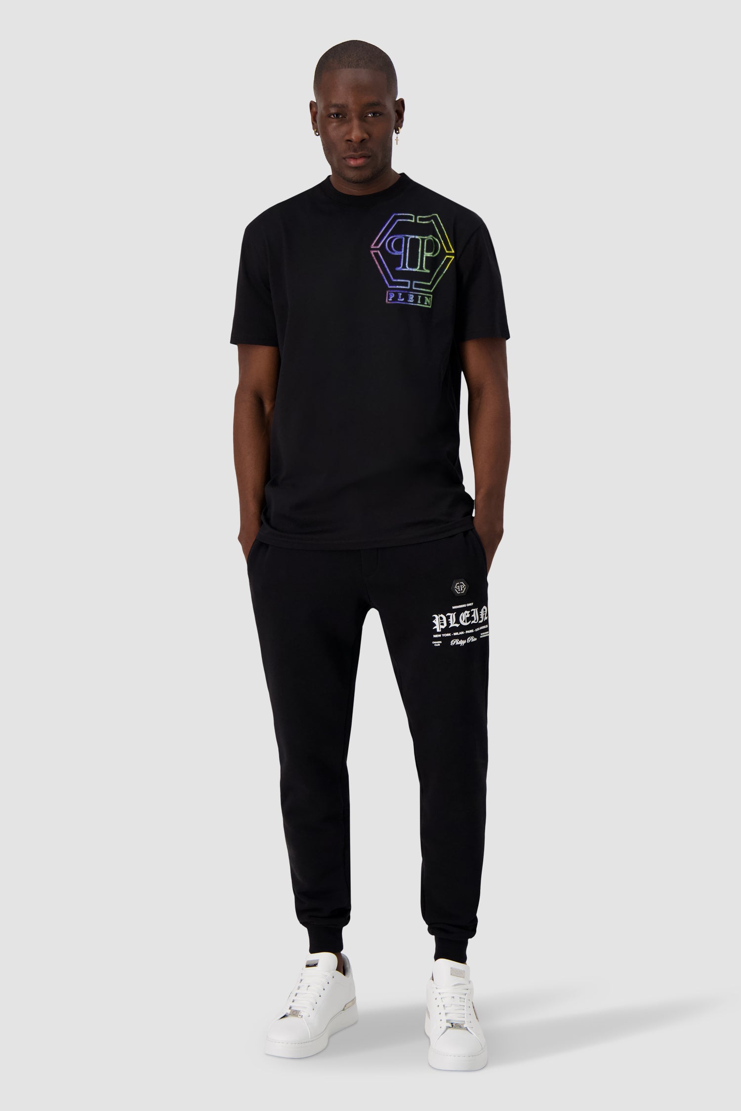 Philipp Plein Black Short Sleeve T-Shirt for Men - Stylish Casual Tee for Everyday Wear, Street Fashion & Summer Outfits