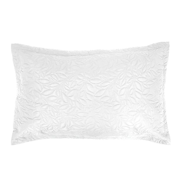 Botanica White Coverlet Set By Bambury - Luxury Bedding for Master Bedroom & Guest Room - Soft & Breathable Cotton Quilt Set for All Seasons