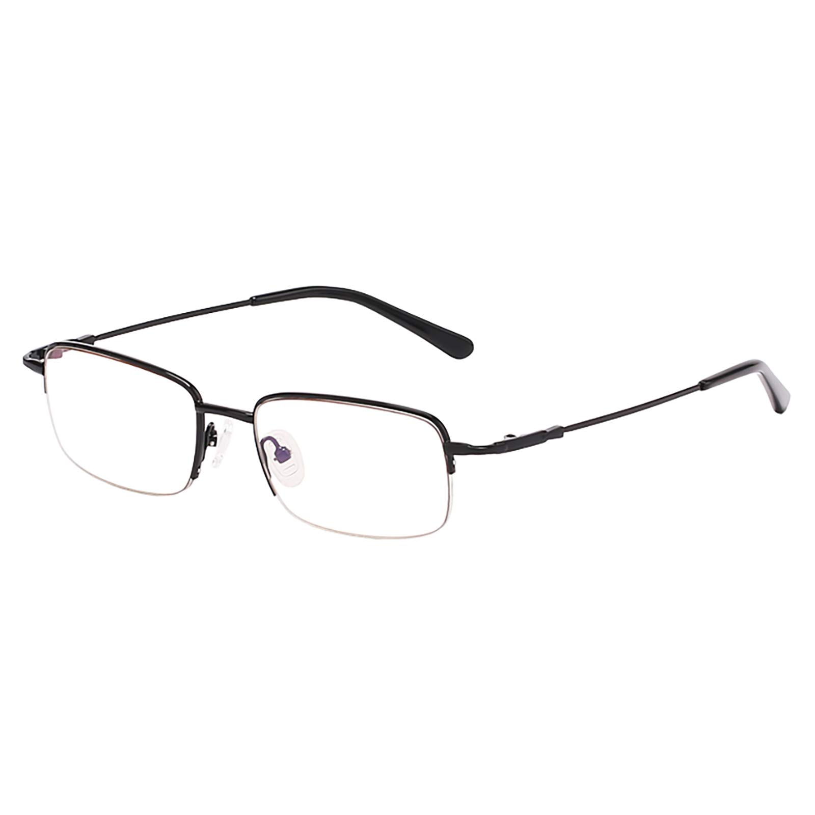 Blue Light Blocking Reading Glasses - Anti-Glare & Anti-Eyestrain Computer Glasses for Men & Women - Fashion Progressive Multifocal Eyewear for Near & Far Vision - +1.5 Strength Black Frames - Perfect for Office Work, Screen Time & Daily Reading
