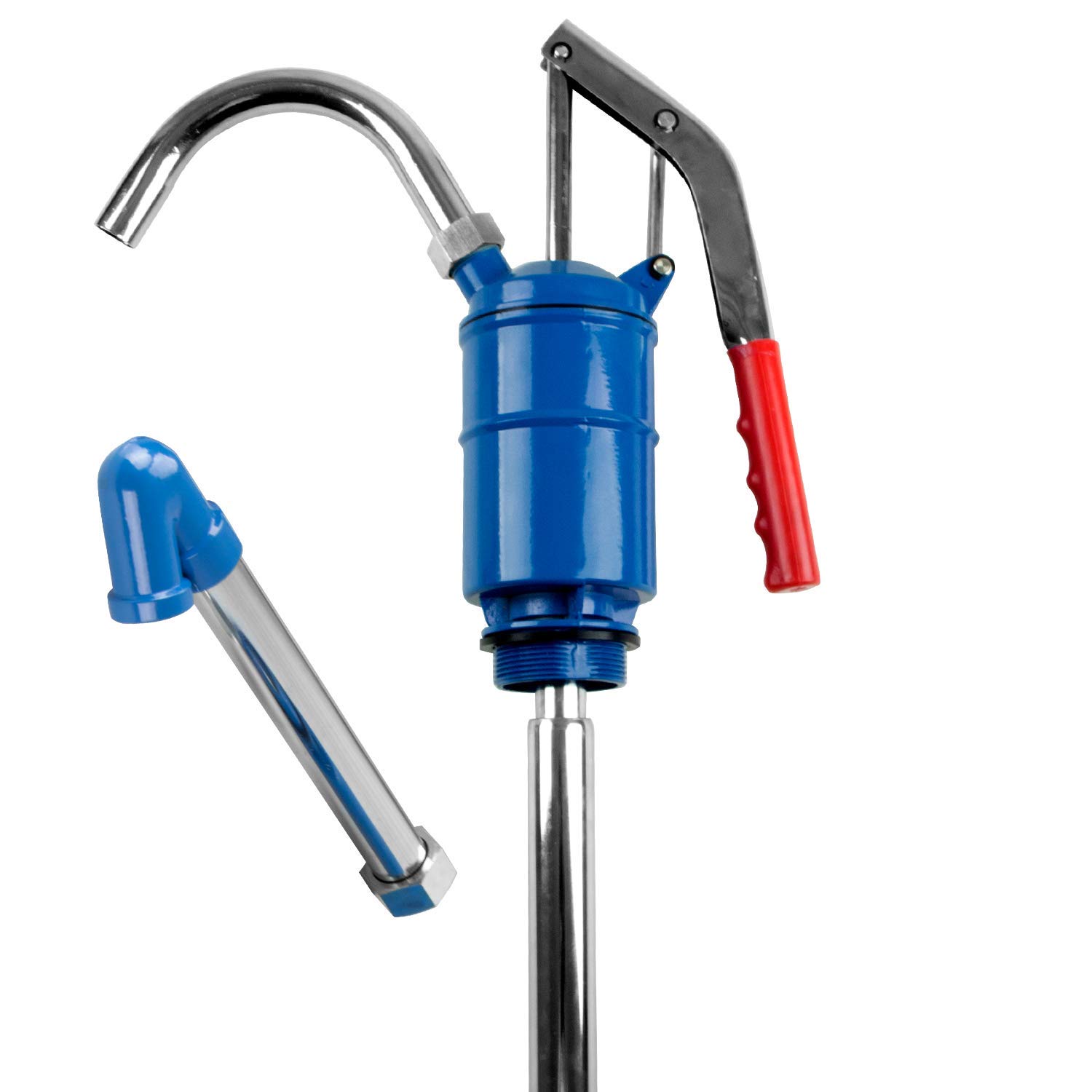 TERA PUMP - TRLEVER100 High-Viscosity Hand Operated Lever-Action Drum Pump (16oz per Stroke) | Heavy Duty Oil Transfer Pump for 55-Gallon Drums | Ideal for Motor Oil, Hydraulic Fluid & Industrial Lubricants