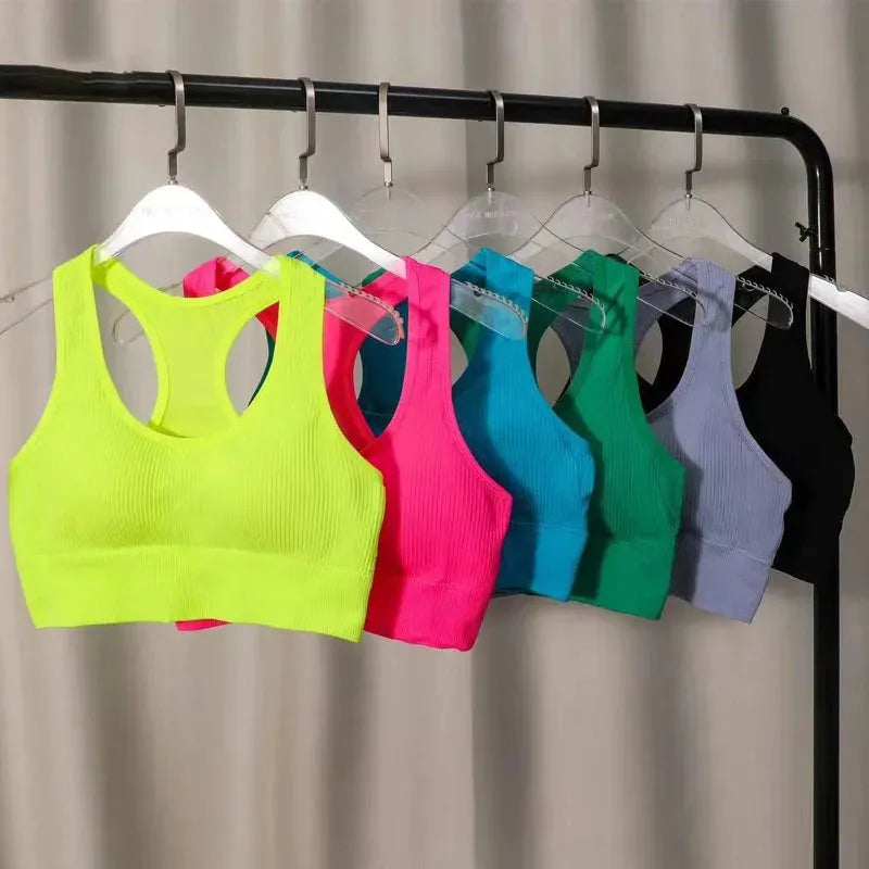 Women's Push Up Sports Bra - High Support Fitness Yoga Bra for Running & Gym - Breathable Workout Top for Women - Perfect for Yoga, CrossFit & Cardio