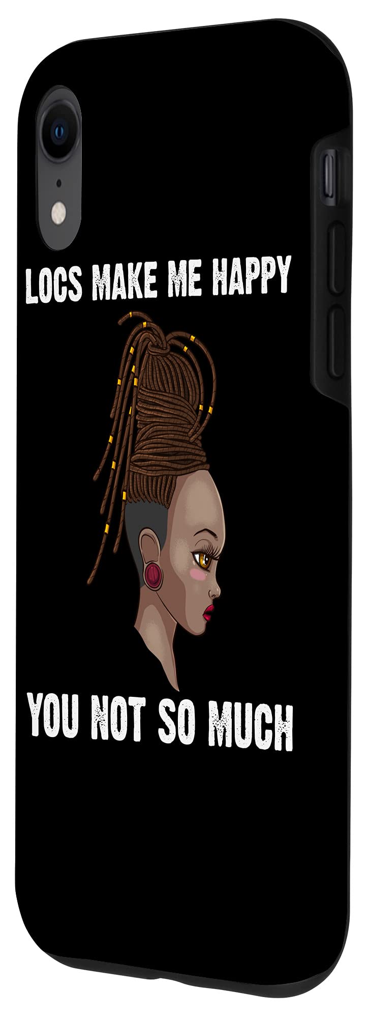iPhone XR Case for Women with Dreadlocks - Cool Locs Gift, Protective Phone Cover for Dreads Hairstyle | Perfect for Everyday Use, Travel & Style Accessory
