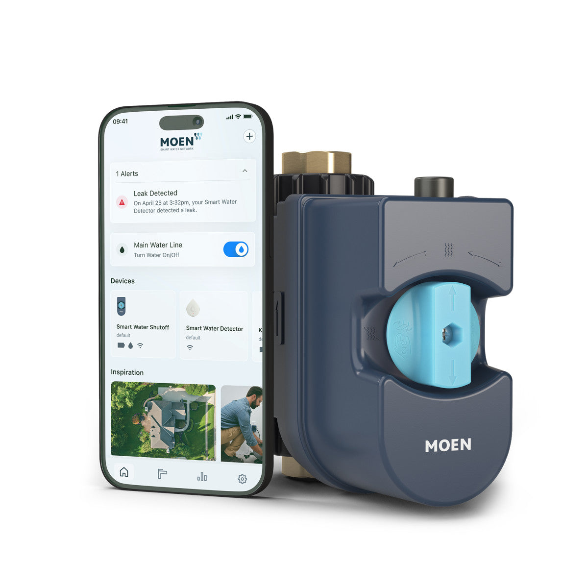 Flo Smart Water Monitor & Shutoff Valve - Leak Detection & Automatic Water Shutoff System for Home Protection | Prevent Water Damage & Save Money | Perfect for Basements, Laundry Rooms & Vacation Homes