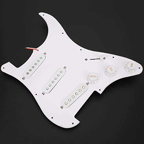 Prewired Loaded Pickguard for Electric Guitar - Humbucker & 3 Single Coil Pickups | Easy Installation for Fender Stratocaster & DIY Guitar Upgrades | Perfect for Rock, Blues & Metal Performances