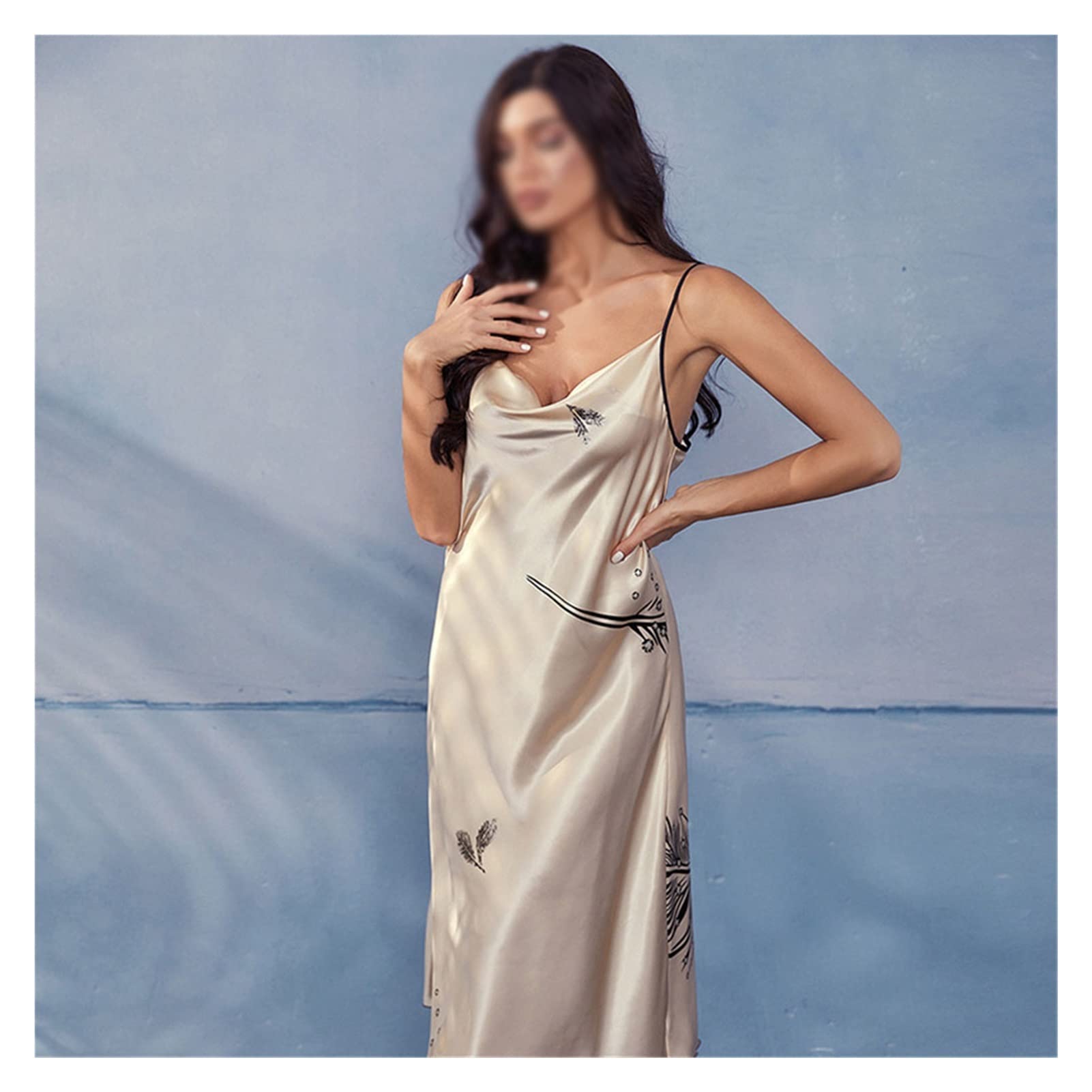 Sexy Lace Backless Nightgown for Women - Soft Summer Sleepwear Camisole Night Dress (Multi-Colored, Small) | Perfect for Romantic Evenings & Comfortable Sleep