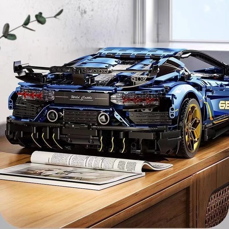 KBOX 10520 Lamborghini SVJ Remote Control Car - 1:14 Scale High-Speed Racing Toy with LED Lights, Perfect for Kids & Adults Collectors - Ideal for Birthday Gifts, Indoor Racing, and Car Display
