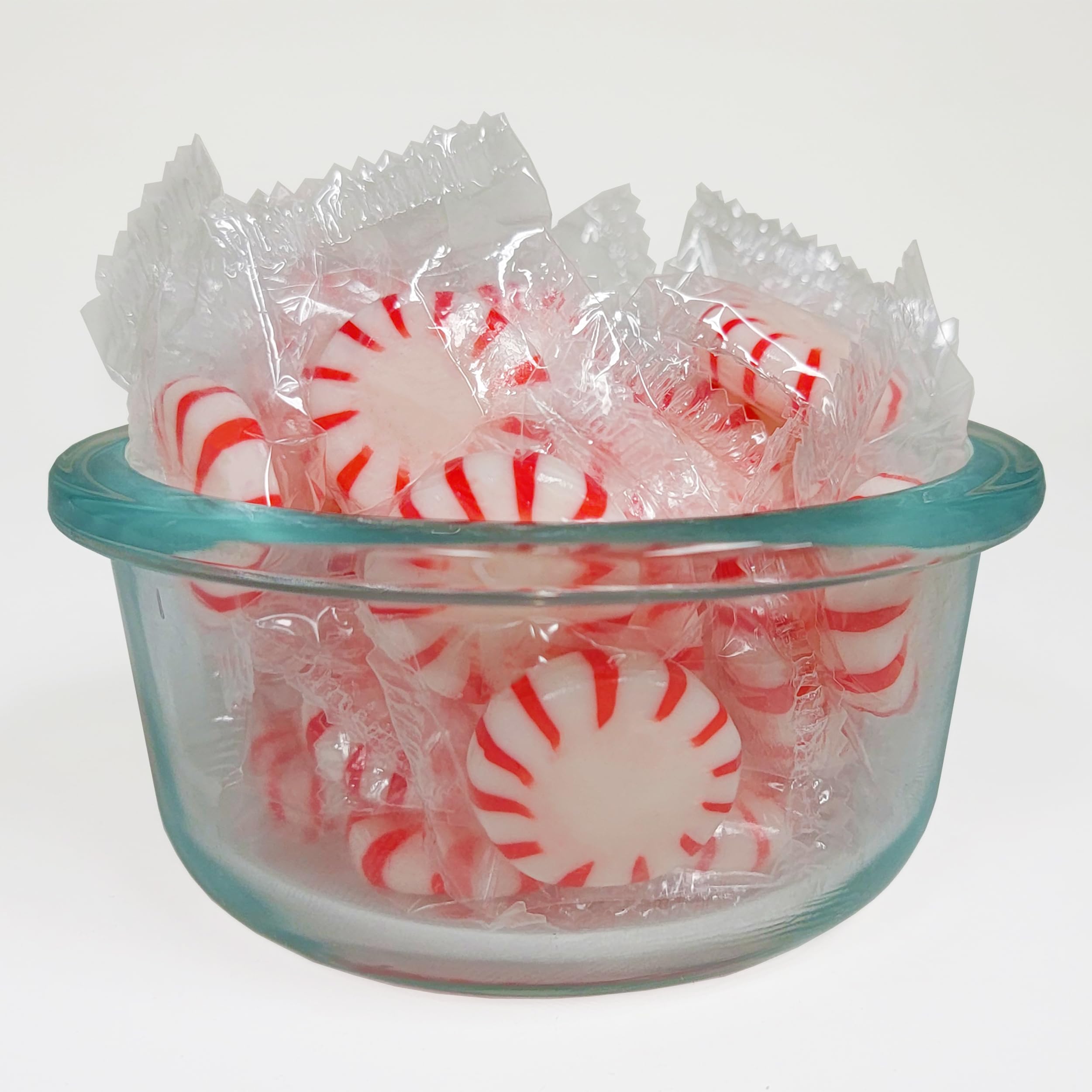 Premium Starlight Peppermint Hard Candy - Individually Wrapped Mints with Real Peppermint Oil, 1lb Bulk Bag - Perfect for Office, Parties, Christmas Gifts & Holiday Gatherings - Fresh Breath Candy for After Meals & Social Events