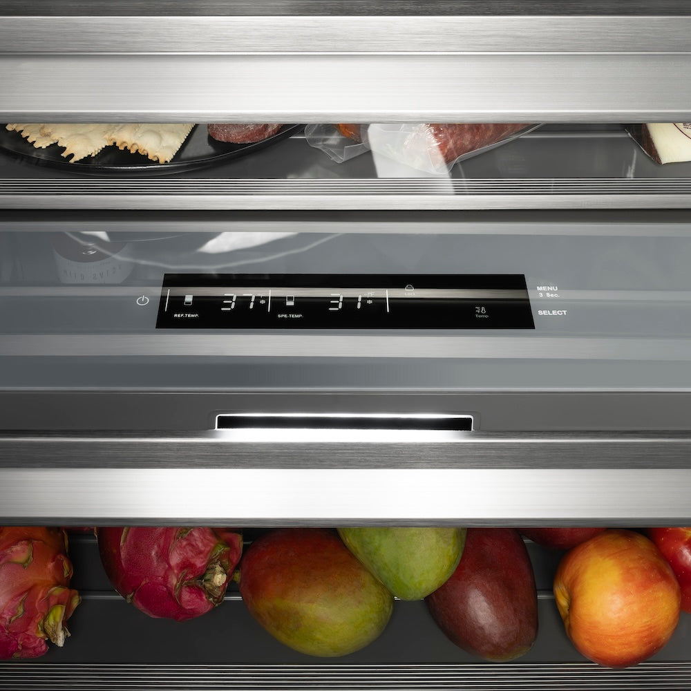 ZLINE 30 Inch 16.7 Cubic Feet Column Refrigerator - White Matte Finish with Graphite Gray Interior (RCRV WM 30) | Perfect for Modern Kitchens, Open Floor Plans & Luxury Homes