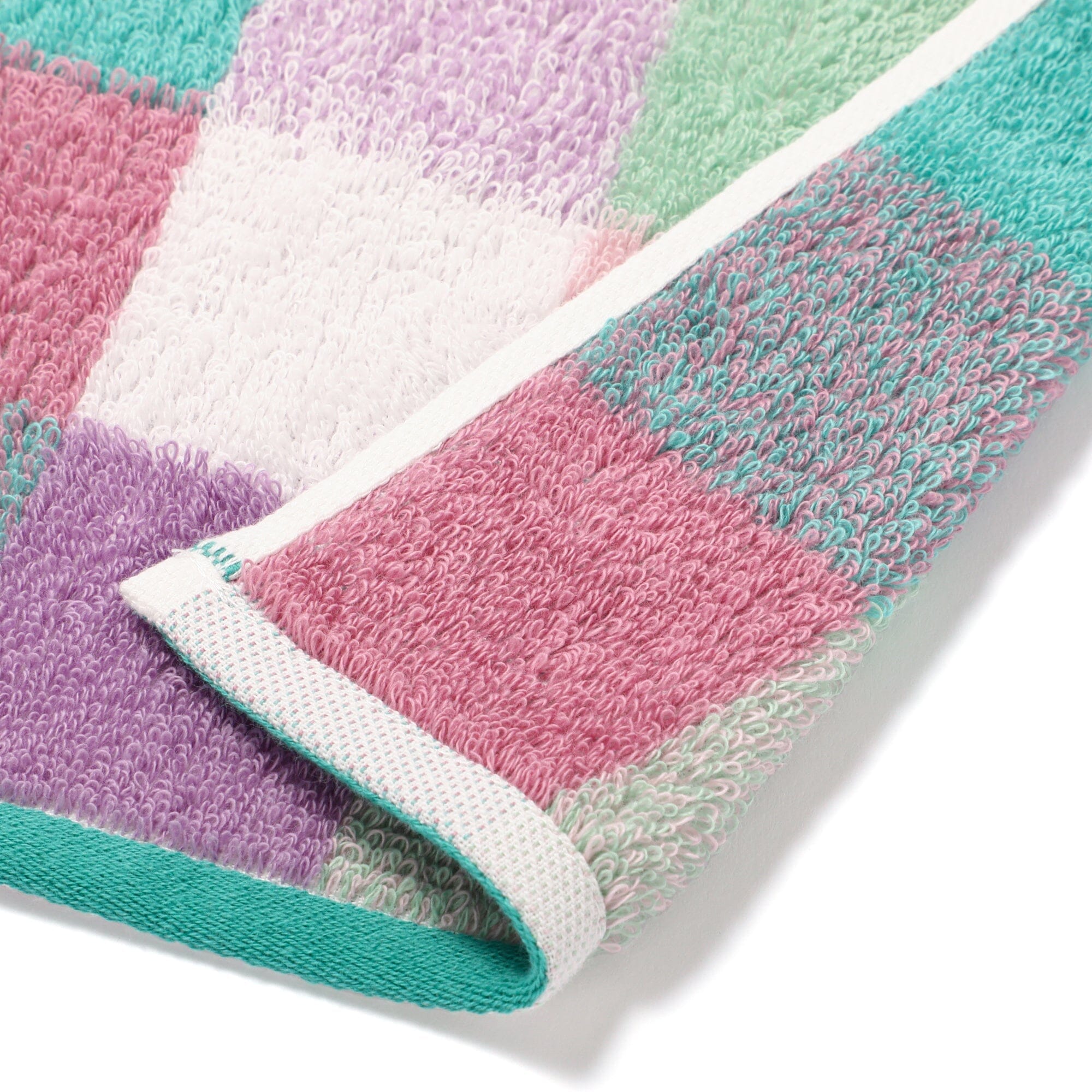 Antibacterial & Deodorant Checkered Face Towel - Green | Soft & Absorbent for Gym, Travel & Daily Skincare