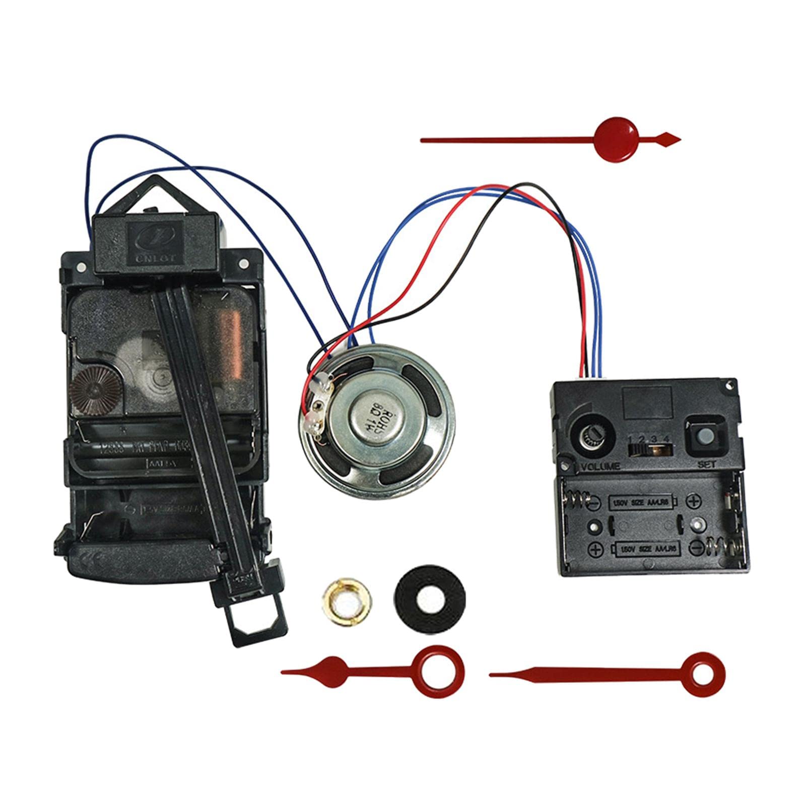 Milageto DIY Pendulum Clock Movement Mechanism Kit - Replacement Parts for Clock Making, Pendulum Shaft, Music Box Completer & Speaker | Perfect for Home Decor, Craft Projects & Clock Repair
