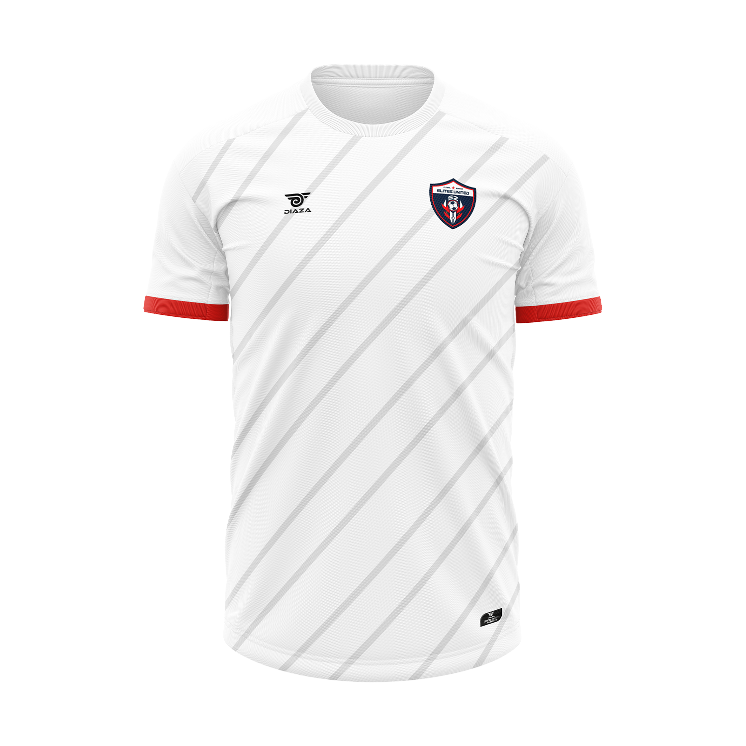 Elites United Away Training Uniform Kit - White Soccer Jersey & Shorts Set for Men - Perfect for Soccer Practice, Training & Casual Wear