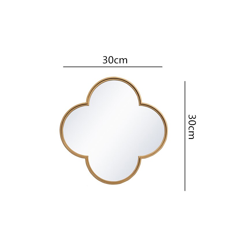 Van Cleef Mirror: Elegant Flower Shaped Reflective Glass Wall Decor for Living Room, Bedroom & Bathroom | Perfect for Home Decor & Vanity Makeup Area