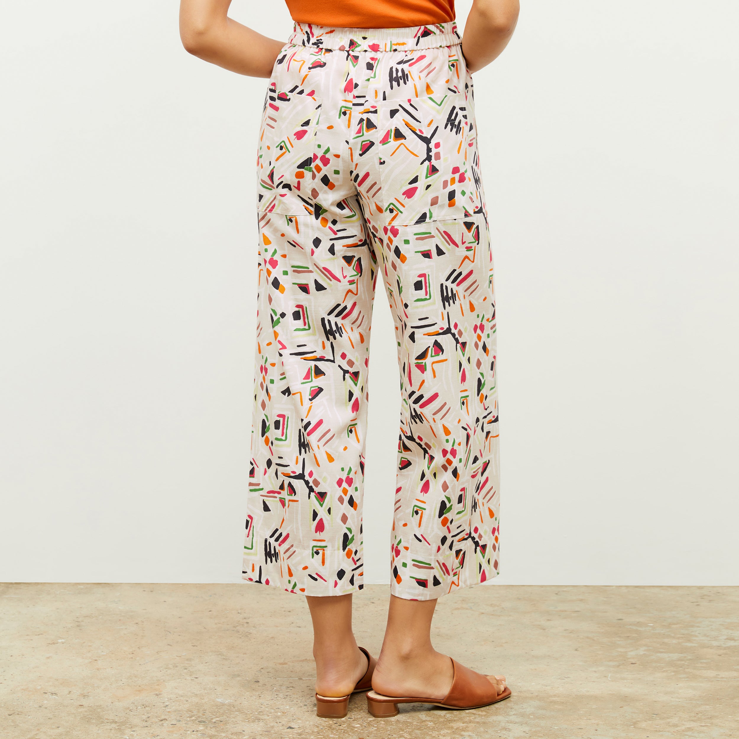 Madelyn Pants - Breathable Cotton with Rhythm Print - Perfect for Casual Wear, Summer Outfits, and Relaxing at Home