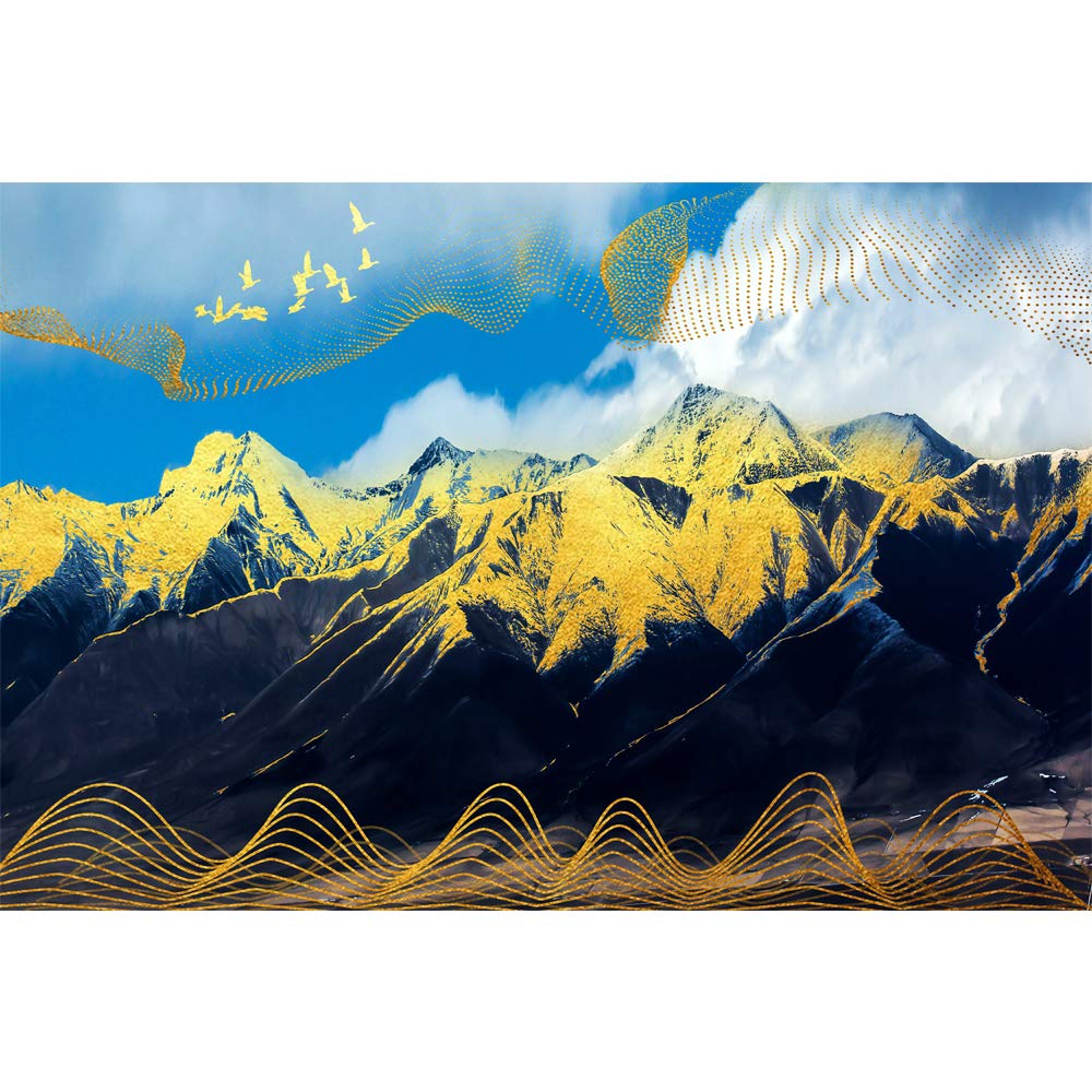 IDEA4WALL Traditional Chinese Landscape Wall Mural - Large Removable Peel and Stick Wallpaper (66x96 inches) for Bedroom Decor | Asian-Themed Home Stickers & Wall Art | Perfect for Living Room, Office, or Nursery Accent Wall