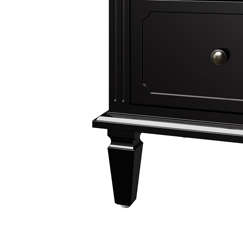 Isidro Accent Chest of Drawers with USB Charging Station - Modern Bedroom Dresser with 3 Drawers & Built-in Power Outlets - Perfect for Bedside Storage & Device Charging in Home, Office or Dorm Room