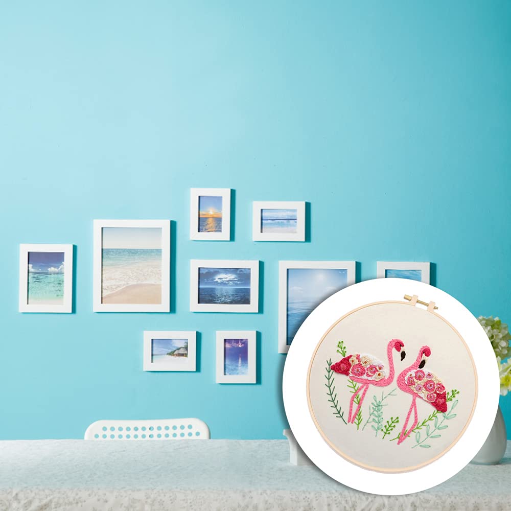 YANCAIYUNL Flamingo Cross Stitch Embroidery Kit for Beginners - DIY Handmade Needlework Starter Kit with Tools for Adults - Perfect for Home Decor, Gifts & Relaxation