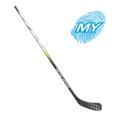 MYBAUER LP V HYPERLITE2 SR 87 62 SIL LFTP88 Ice Hockey Stick - Lightweight Carbon Fiber Shaft for Enhanced Performance, Perfect for Competitive Players & Practice Sessions