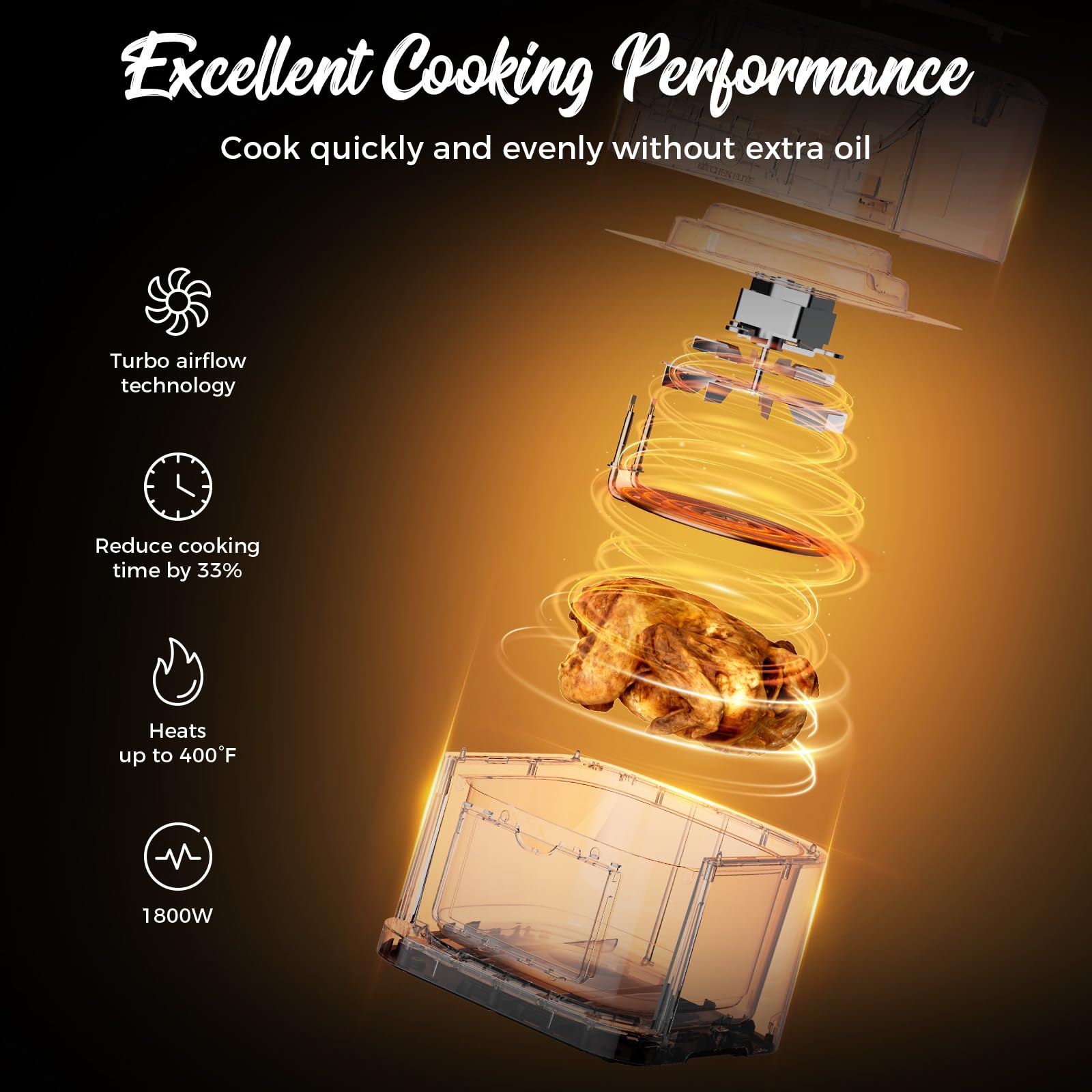**Kitchen Elite® 8QT Air Fryer with 360° Turbo Airflow Technology – 8 Preset Functions, Nonstick Square Basket with Window, Probe Thermometer & Auto Shut Off – Perfect for Family Meals, Healthy Cooking & Quick Snacks**    *(Optimized for Google SEO, includes key features, and highlights usage scenarios like family meals, healthy cooking, and quick snacks.)*