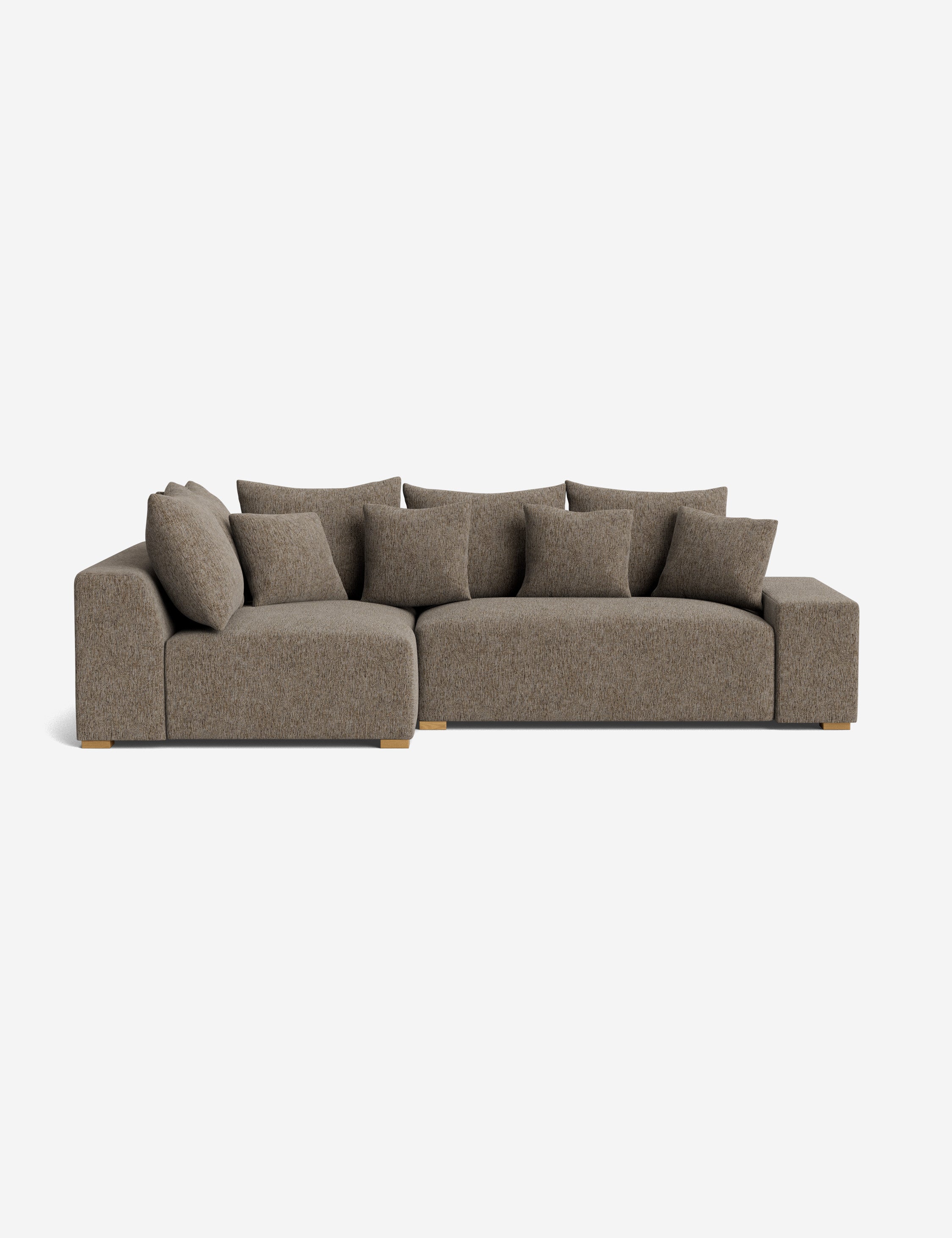 Stylish Clayton Sectional Sofa - Modern L-Shaped Couch for Living Room, Home Theater & Lounge Areas | Comfortable Fabric Upholstery & Spacious Seating