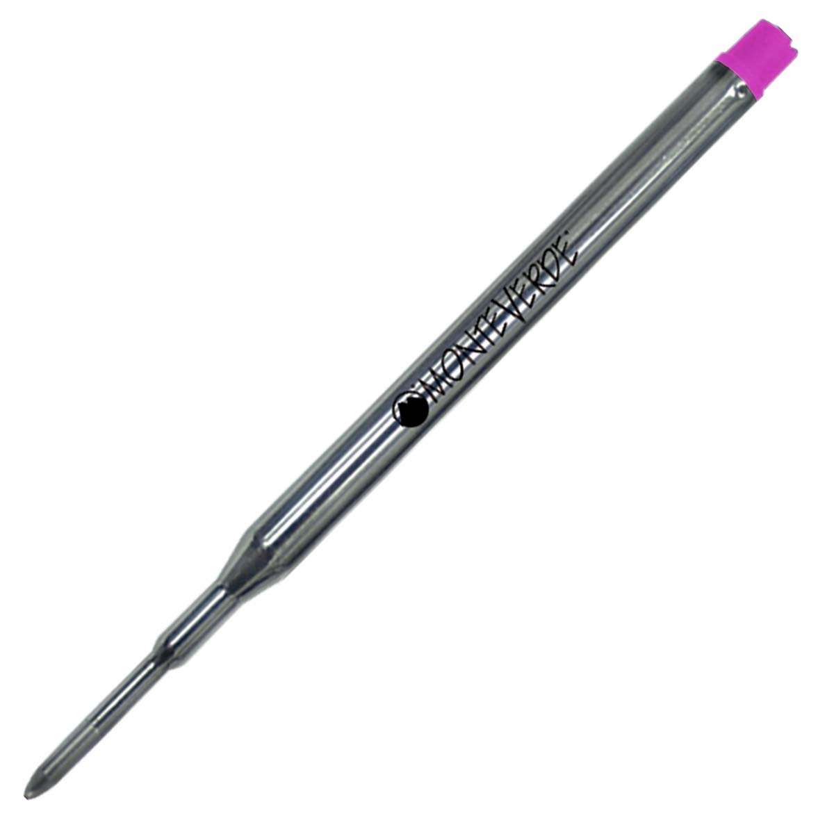 Monteverde S134PK Medium Pink Ballpoint Pen Refills - 50 Pack for Sheaffer Ballpoint Pens | Smooth Writing for Office, School & Everyday Use