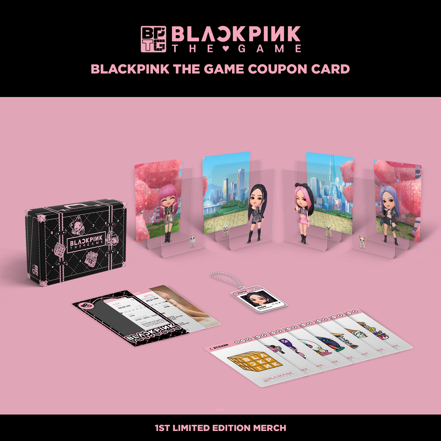 BLACKPINK THE GAME Official Coupon Card - Exclusive In-Game Rewards & Discounts for K-Pop Fans | Perfect for BLACKPINK Gaming Merchandise Collectors