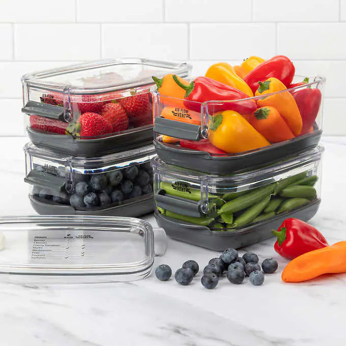 Pro Keeper Fruit & Vegetable Storage Container - Extend Freshness for Fruits & Veggies | Perfect for Kitchen, Refrigerator & Meal Prep