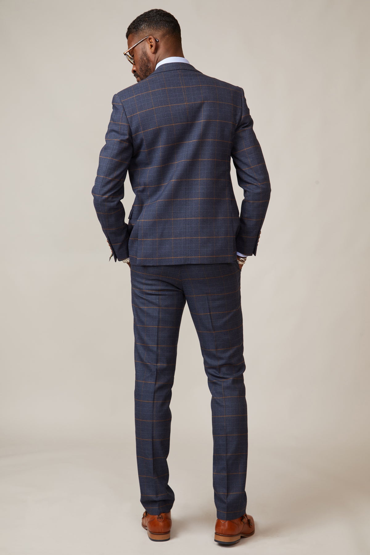 Steve Bull Wolverhampton Wanderers Legend Jenson Marine Check Suit - Perfect for Football Matches & Formal Events