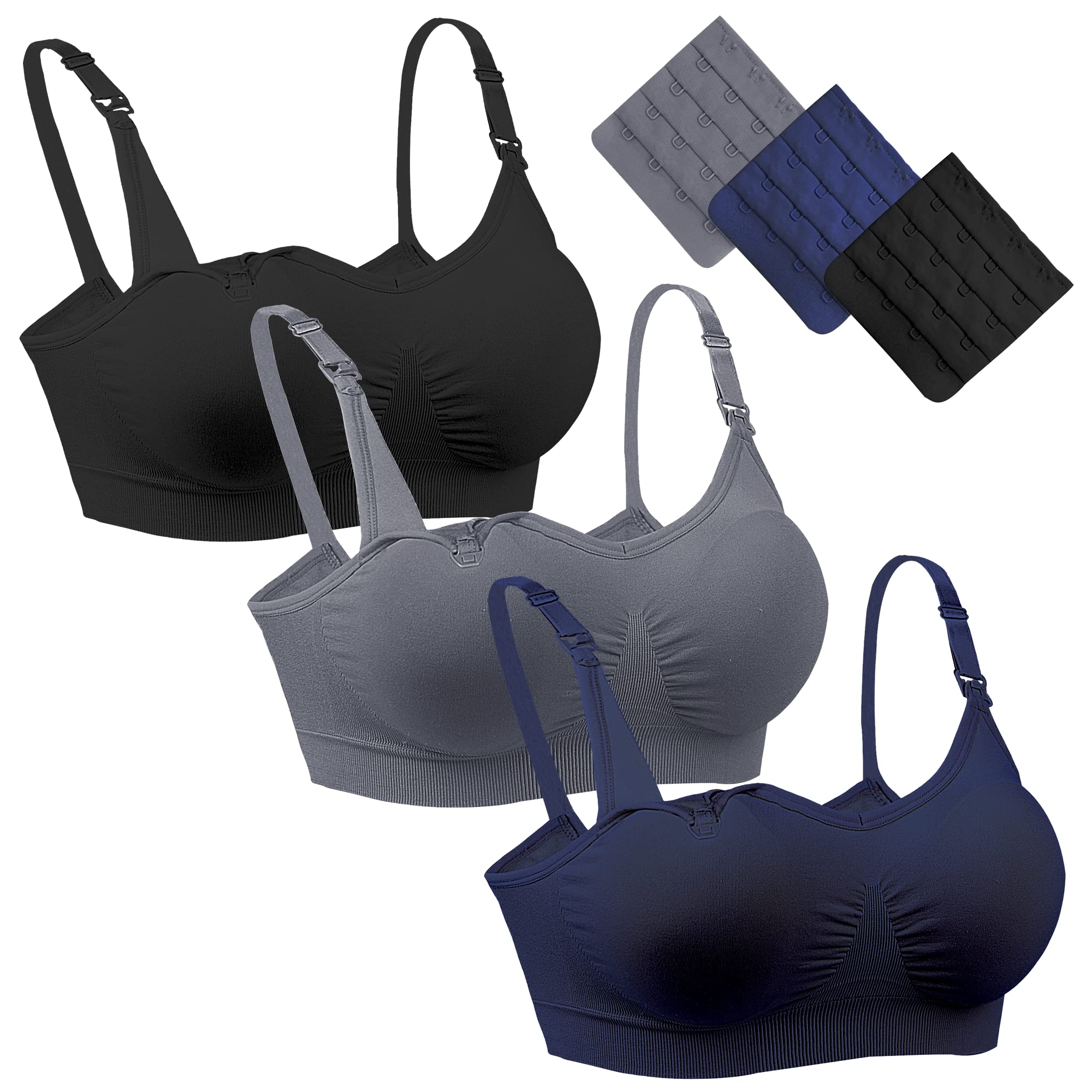 Didinurk Women's Seamless Nursing Bras - Comfortable Full Bust Maternity Bras for Breastfeeding & Pregnancy - Perfect for Daily Wear and Nighttime Nursing