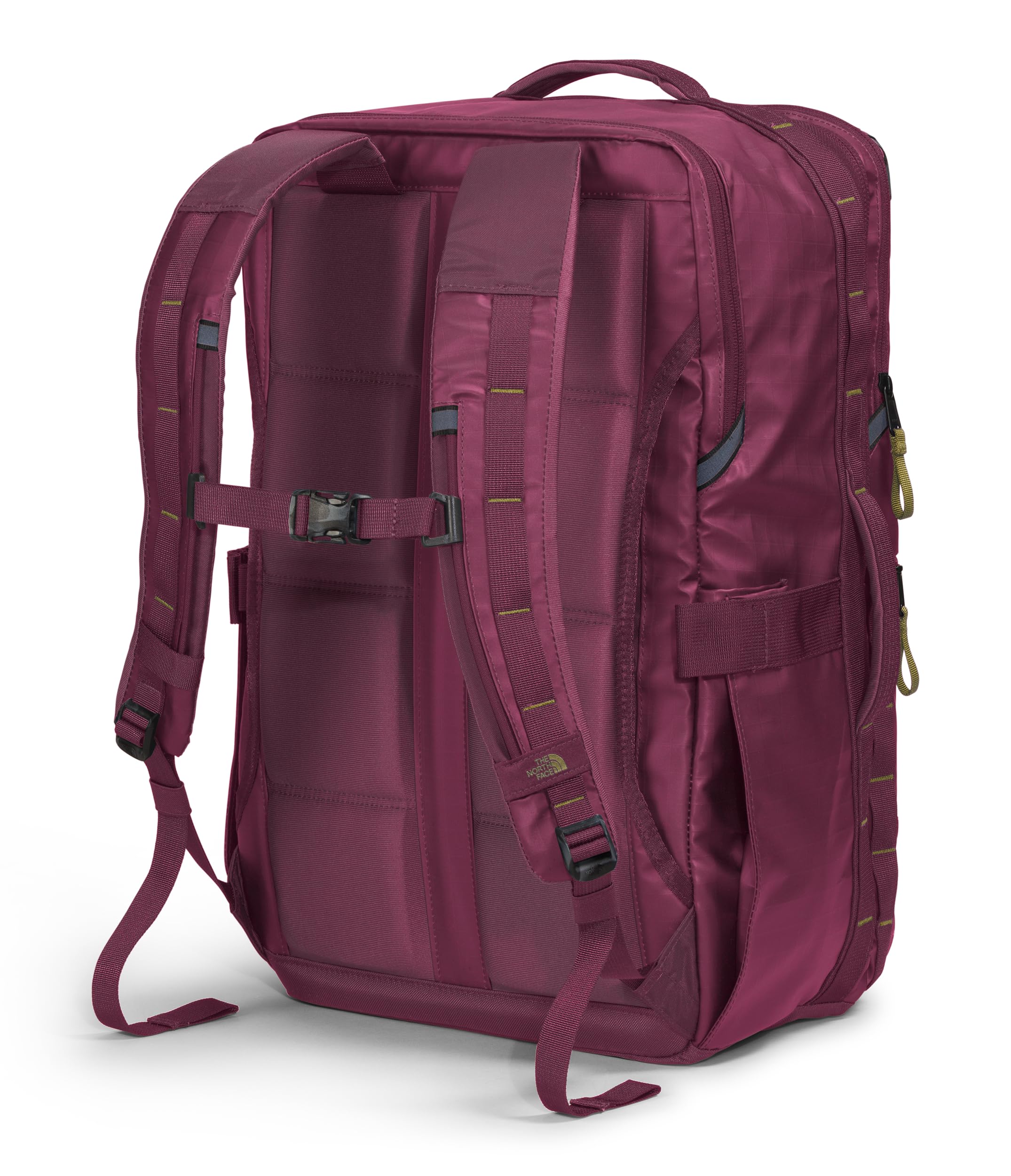The North Face Base Camp Voyager Travel Backpack - Durable & Water-Resistant Hiking Pack for Men & Women, Boysenberry/Sulphur Moss, One Size - Perfect for Camping, Backpacking & Outdoor Adventures