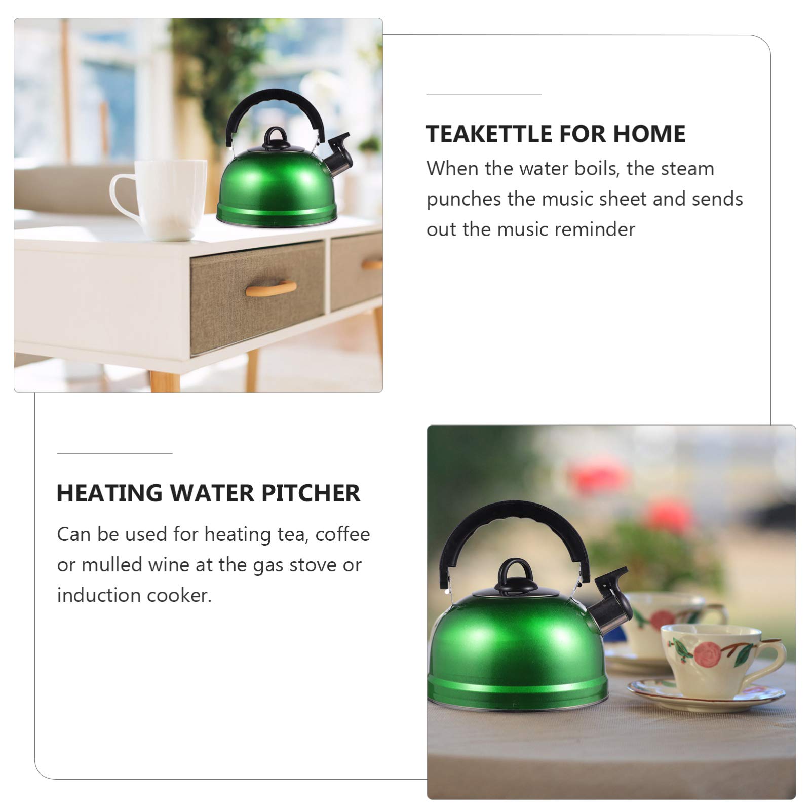 1pc Stainless Steel Chirping Kettle - Large Capacity Whistling Tea Kettle for Home & Kitchen - Perfect for Boiling Water, Making Tea, and Coffee - Ideal for Stovetop Use, Camping, and Daily Household Needs