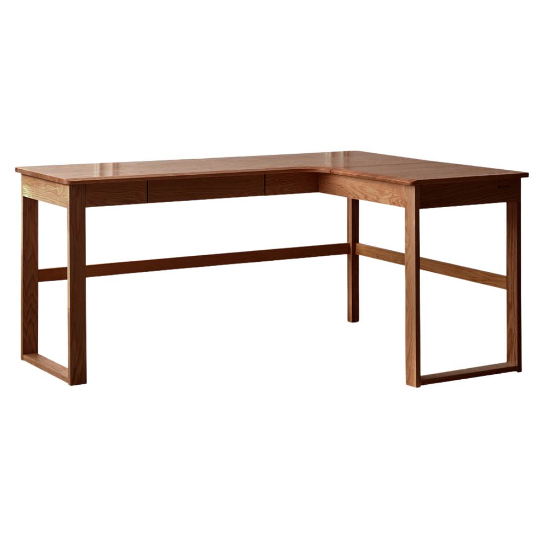 62.9x47.2x29.5 inch / 160x120x75 сm / walnut color / Oak right corner desk