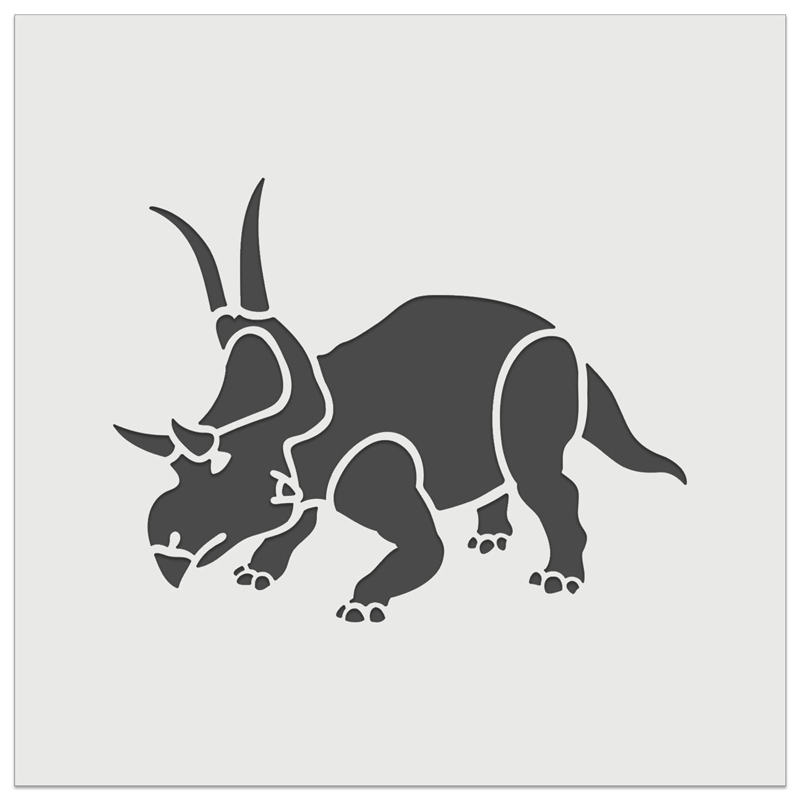 Diabloceratops Dinosaur Wall Cookie DIY Craft Reusable Stencil - 4.5 Inch for Baking, Home Decor & Kids Crafts | Perfect for Cookies, Cupcakes & Wall Art Projects
