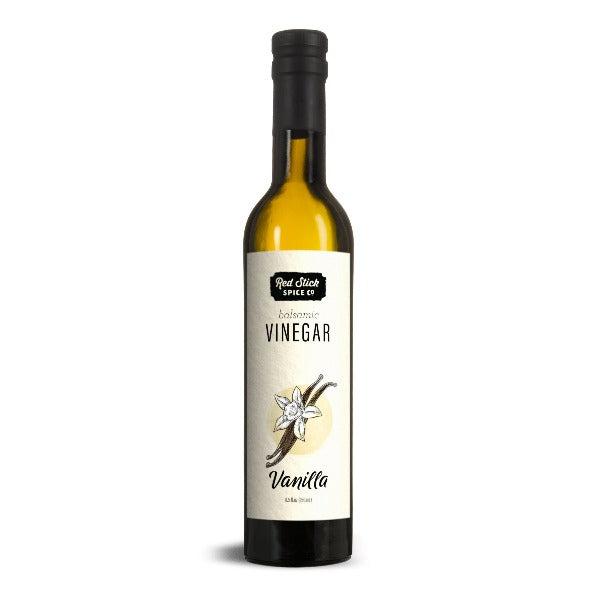 Premium Vanilla Dark Balsamic Vinegar - Aged Italian Vinegar for Salads, Marinades & Gourmet Cooking - Perfect for Dressings, Dipping & Glazes