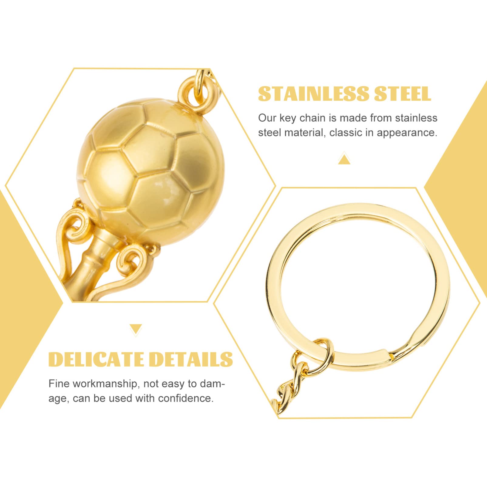 EXCEART 2 Pack Football Keychain for Dad - Stainless Steel Soccer Key Ring for Backpacks, Kids Gifts, Birthday Present - Perfect for Sports Fans, Father's Day & Memorial Gifts (Racket Design)